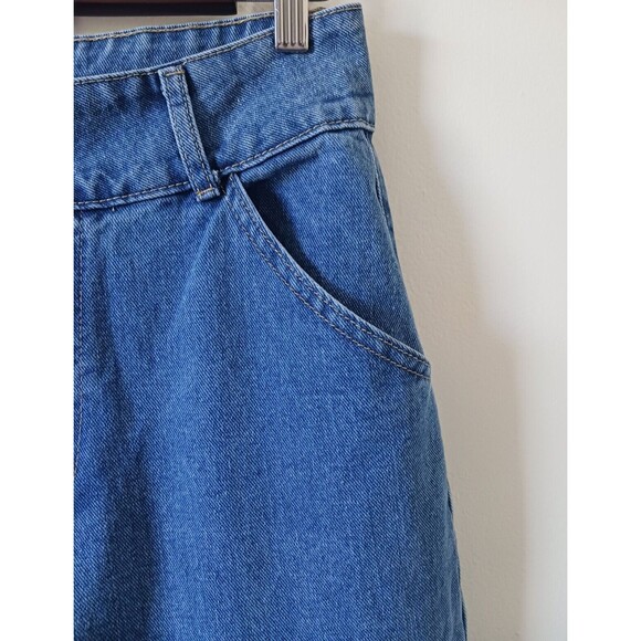 Shein Blue Denim Jeans High Waisted Straight Leg Medium Wash Size 30 - Picture 4 of 8